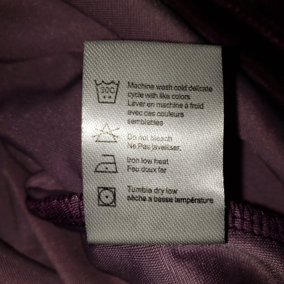 CHASER Purple Velour Long Sleeve Top Size Medium New With Tags - Picture 8 of 10